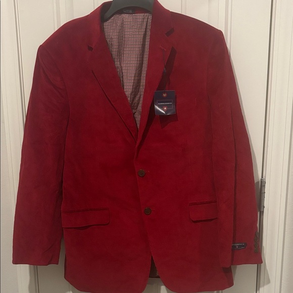 Saddlebred Other - Saddlebred Red Sport Coat 42R NWT Mens Blazer Statement Jacket